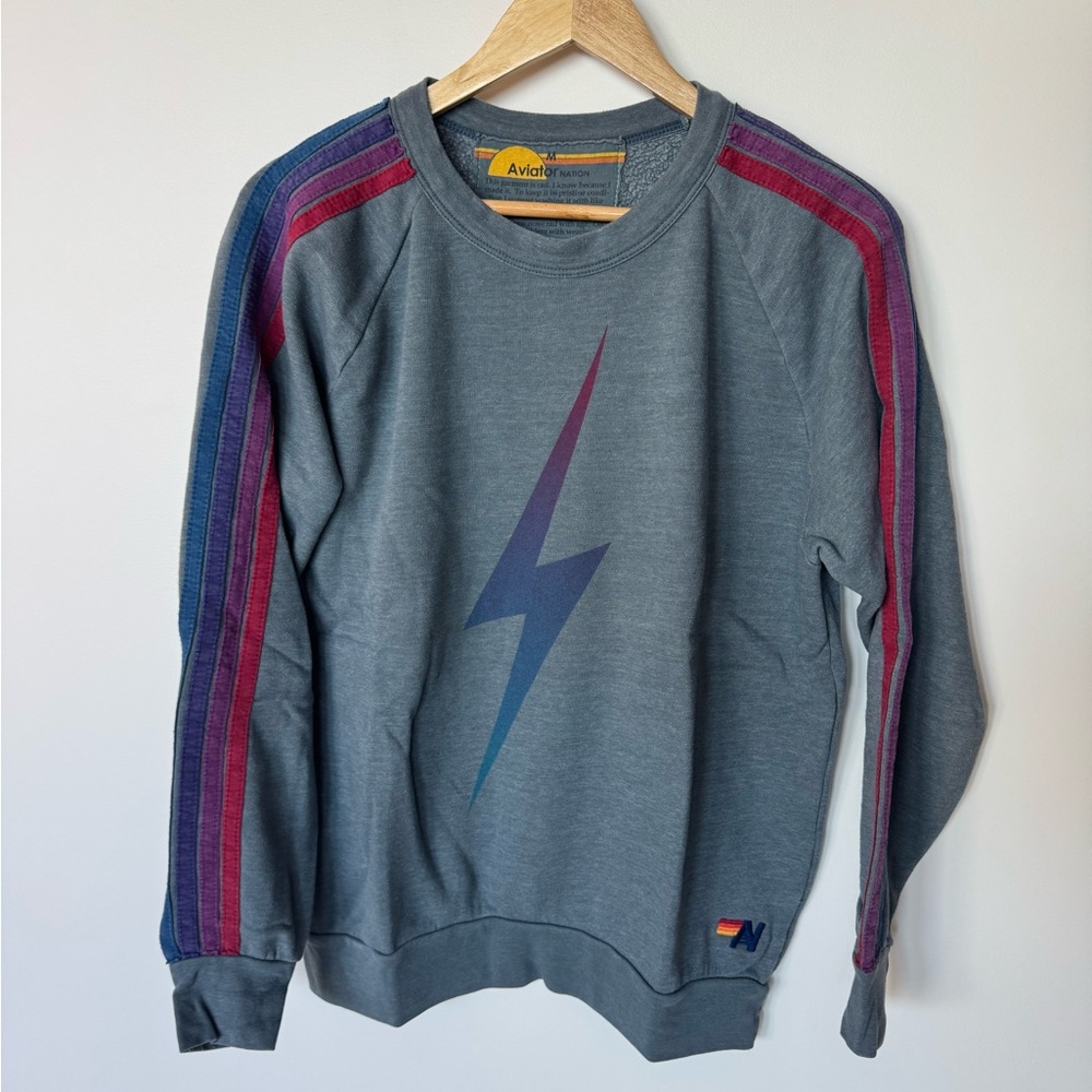 Aviator Nation Gray Sweatshirt